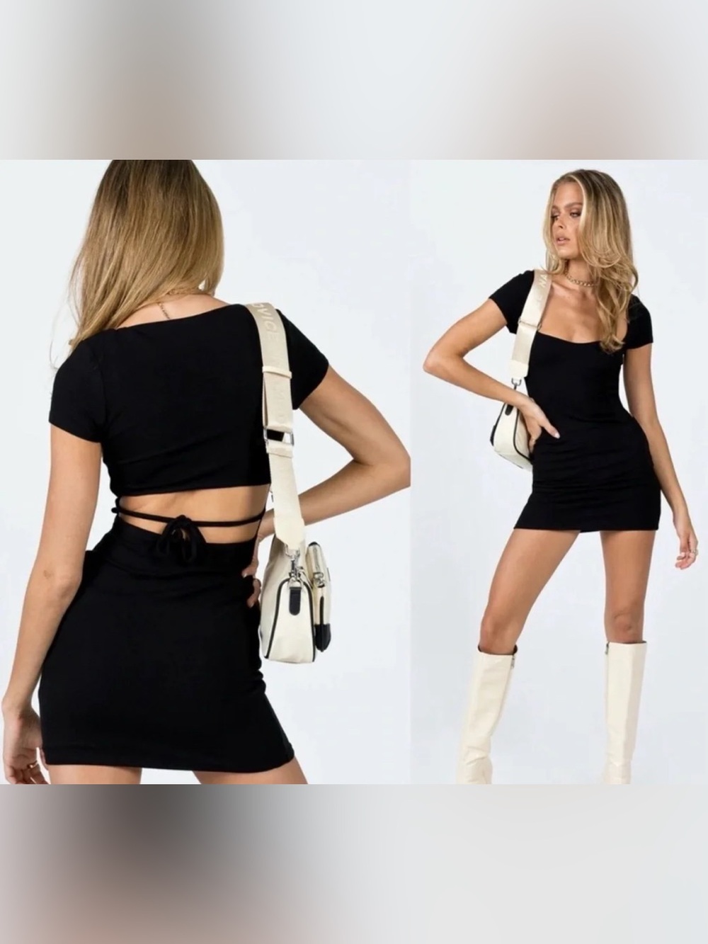 Princess Polly Nolan Short Sleeve Mini Dress